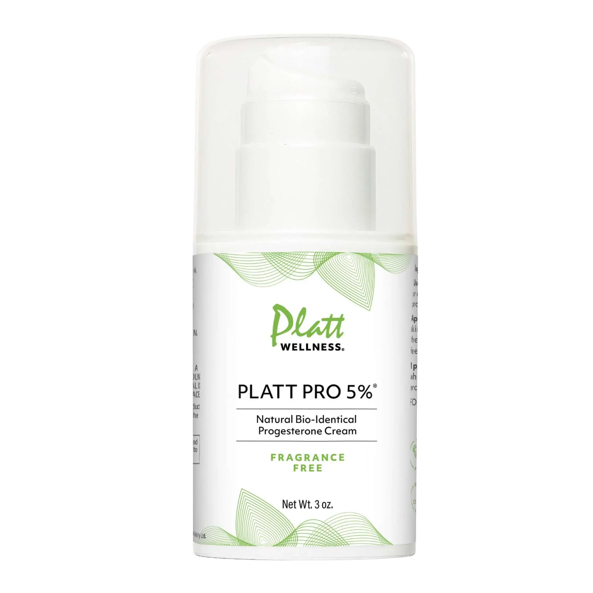 Platt Pro 5% Progesterone Cream Fragrance Free